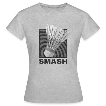 Badminton - T-shirt Femme - gris chiné - Devant - AI Model Female 172 dark (172cm)
