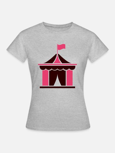 zirkus - Frauen T-Shirt - Grau meliert