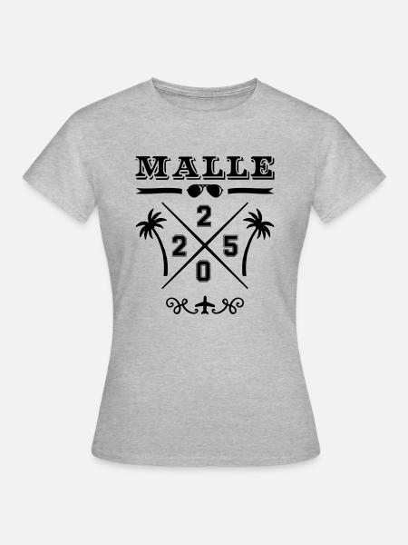 malle 2025 majorca - Frauen T-Shirt - Grau meliert