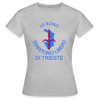 I am free territory neutral TLT - Women's T-Shirt - heather grey - Front - AI Model Female 172 dark (172cm)