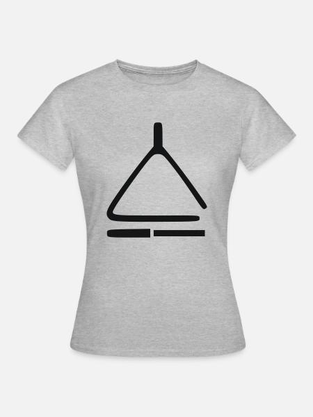 Triangle - Frauen T-Shirt - Grau meliert