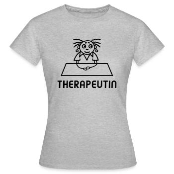Ergotherapeutin Psychologin Therapie Therapeutin - Frauen T-Shirt - Grau meliert - Vorne - AI Model Female 172 dark (172cm)