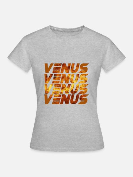 Venus Design - Frauen T-Shirt - Grau meliert