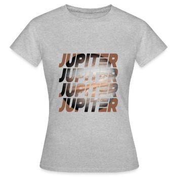 Jupiter Design - Frauen T-Shirt - Grau meliert - Vorne - AI Model Female 172 dark (172cm)