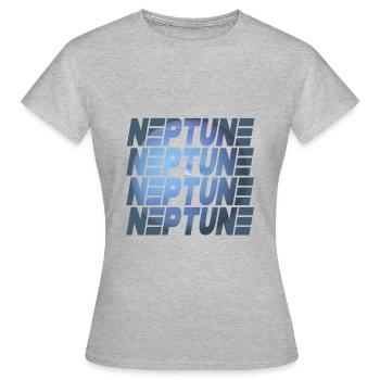 Neptune Design - Frauen T-Shirt - Grau meliert - Vorne - AI Model Female 172 dark (172cm)