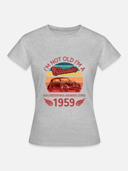 Ich bin nicht alt - Frauen T-Shirt - Grau meliert