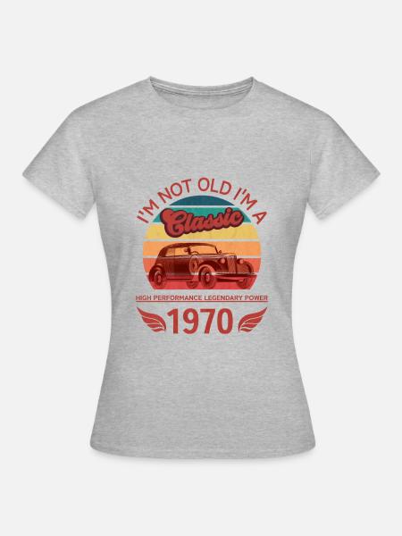 Ich bin nicht alt - Frauen T-Shirt - Grau meliert