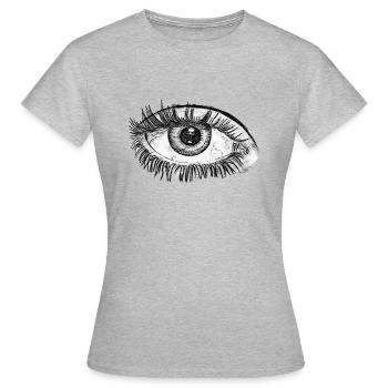 OEIL - T-shirt Femme - gris chiné - Devant - AI Model Female 172 dark (172cm)