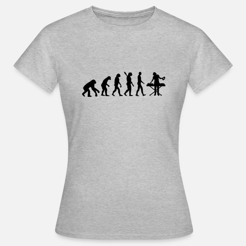 Evolution DEEJAY DJ DJING b - Women's T-Shirt - heather grey