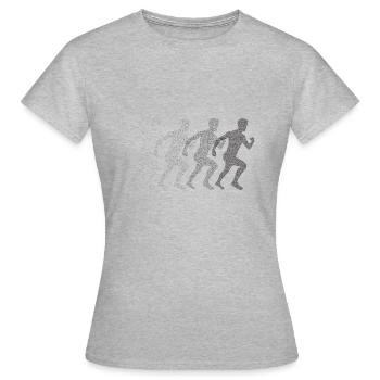 runner - Women's T-Shirt - heather grey - Front - AI Model Female 172 dark (172cm)