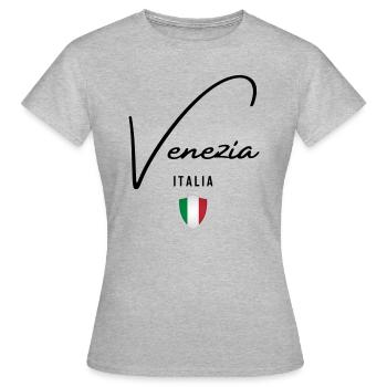 J’aime Venise, Venise Italie - T-shirt Femme - gris chiné - Devant - AI Model Female 172 dark (172cm)
