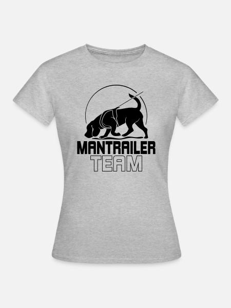 MANTRAILER TEAM Chien Sports Recherche Chien Chien Chien - T-shirt Femme - gris chiné