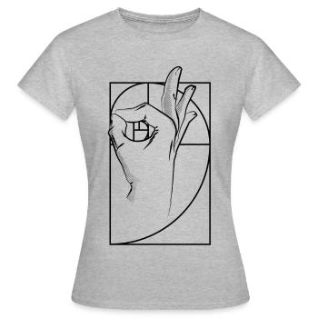 Gotcha-Troll - Frauen T-Shirt - Grau meliert - Vorne - AI Model Female 172 dark (172cm)