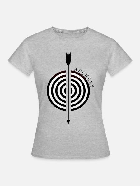 Bogenschießen - Frauen T-Shirt - Grau meliert