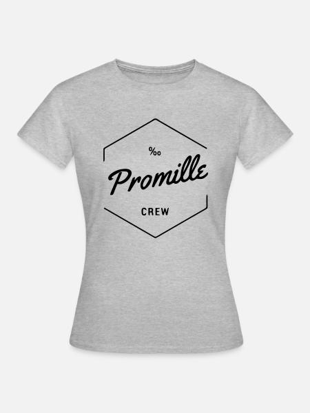 promille - Frauen T-Shirt - Grau meliert
