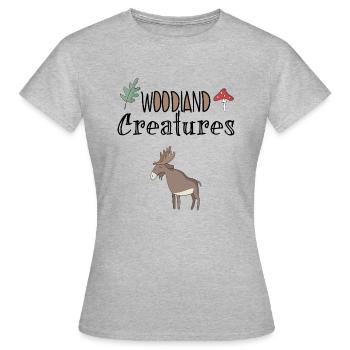 Élan - T-shirt Femme - gris chiné - Devant - AI Model Female 172 dark (172cm)