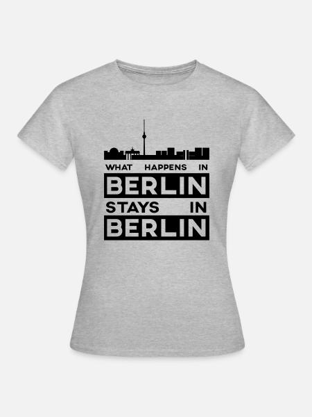 Berlin - Frauen T-Shirt - Grau meliert