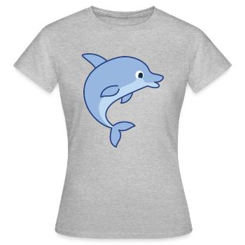 Dauphin - Dauphin - T-shirt Femme - gris chiné - Devant - AI Model Female 172 dark (172cm)