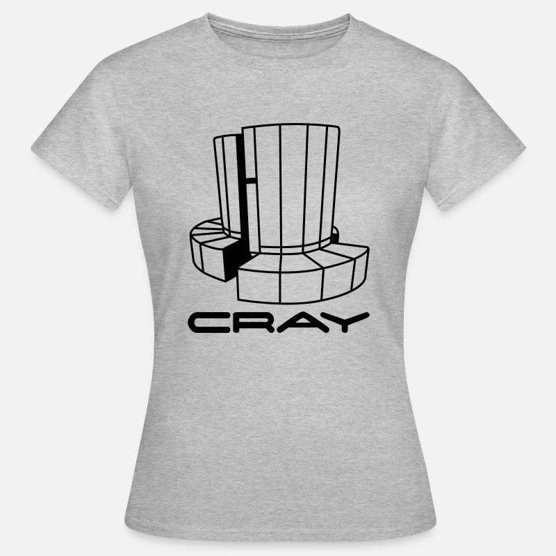 Cray Computer - Frauen T-Shirt - Grau meliert