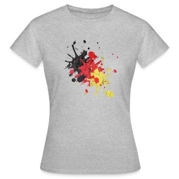 Allemagne - T-shirt Femme - gris chiné - Devant - AI Model Female 172 dark (172cm)