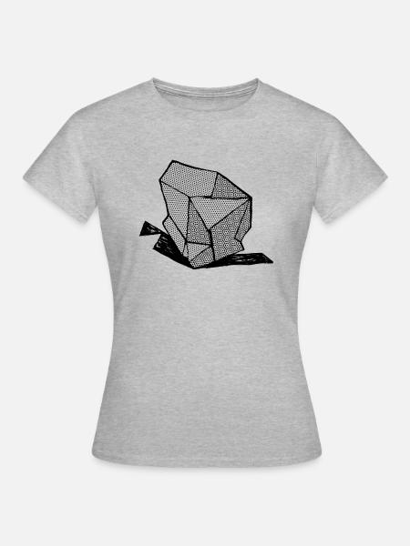 ROCK Nr. 1 bw - Frauen T-Shirt - Grau meliert