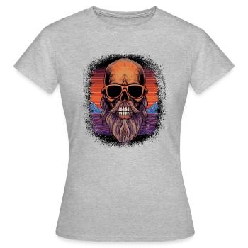 Amant barbe Drôles Dictons Boucle d’oreille Cadeau d’anniversaire - T-shirt Femme - gris chiné - Devant - AI Model Female 172 dark (172cm)