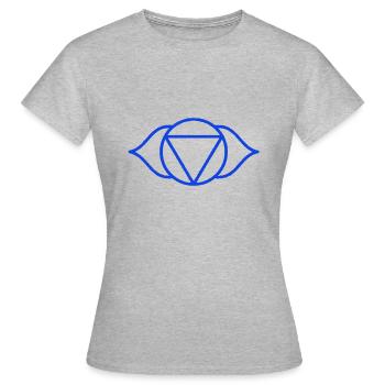 brow chakra - T-shirt Femme - gris chiné - Devant - AI Model Female 172 dark (172cm)