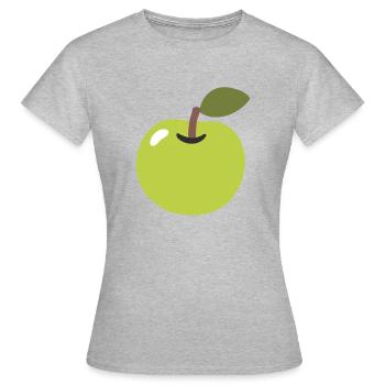 Pomme - T-shirt Femme - gris chiné - Devant - AI Model Female 172 dark (172cm)