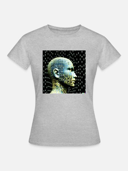 Künstliche Intelligenz - Frauen T-Shirt - Grau meliert