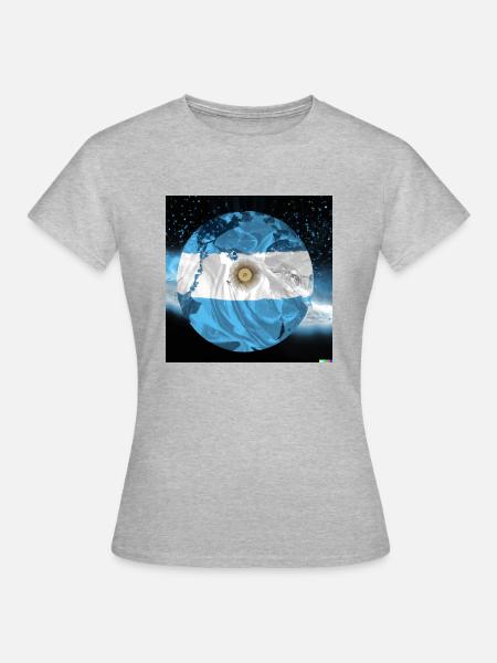 Argentina, World Champion - Frauen T-Shirt - Grau meliert