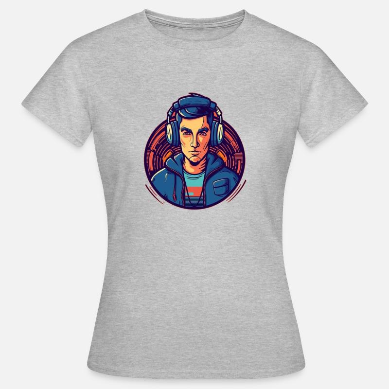 DJ Niceguy - Women's T-Shirt - heather grey