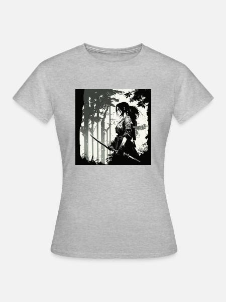The Ninja´s job - Frauen T-Shirt - Grau meliert