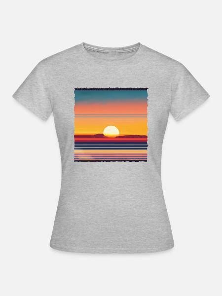 Horizont Flamboyant - Frauen T-Shirt - Grau meliert