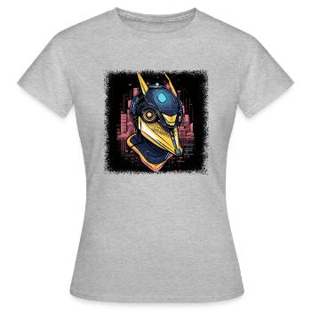 anniversaire animal baignade oiseau verrat cadeau de chasse - T-shirt Femme - gris chiné - Devant - AI Model Female 172 dark (172cm)