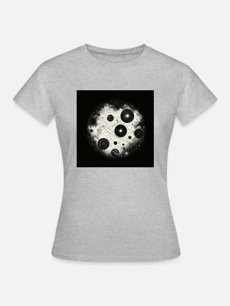 Cosmic Dance - Frauen T-Shirt - Grau meliert