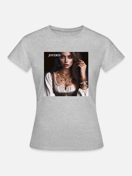 Schmuck - Frauen T-Shirt - Grau meliert