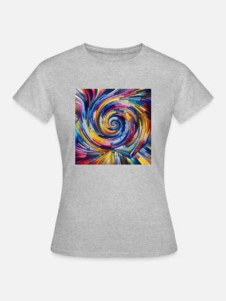 Abstrakte Kunst - Frauen T-Shirt - Grau meliert