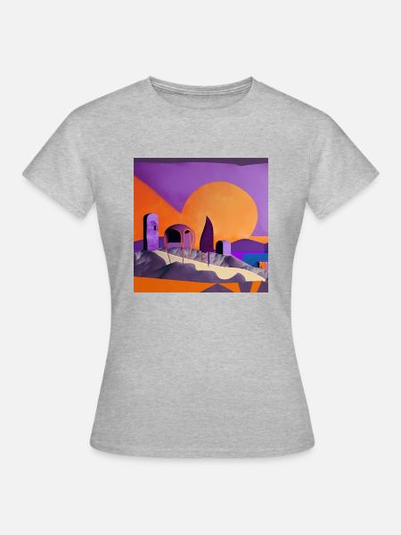In der Sonne - Frauen T-Shirt - Grau meliert