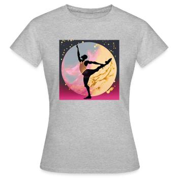 Passion pour la danse - T-shirt Femme - gris chiné - Devant - AI Model Female 172 dark (172cm)