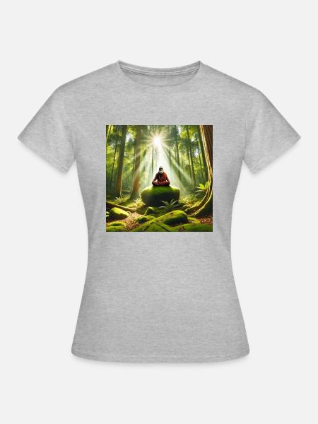 Yogi - Frauen T-Shirt - Grau meliert