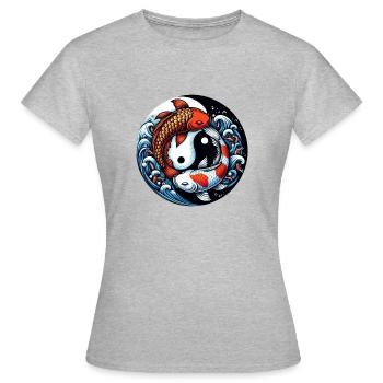 astro poisson 1 - T-shirt Femme - gris chiné - Devant - AI Model Female 172 dark (172cm)