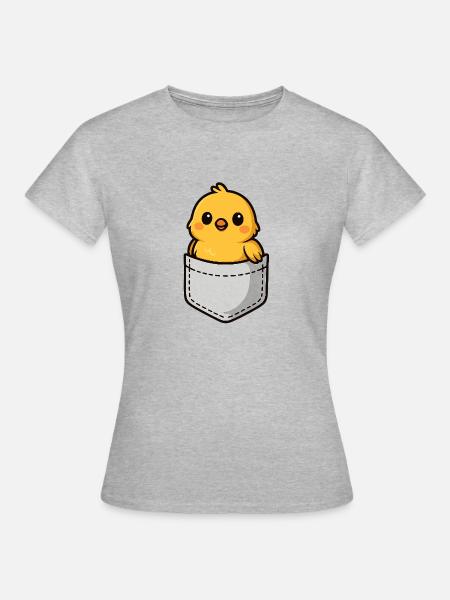 Kuecken - Frauen T-Shirt - Grau meliert