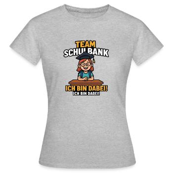 Équipe École Bureau École Inscription Enfants Enfants École primaire - T-shirt Femme - gris chiné - Devant - AI Model Female 172 dark (172cm)