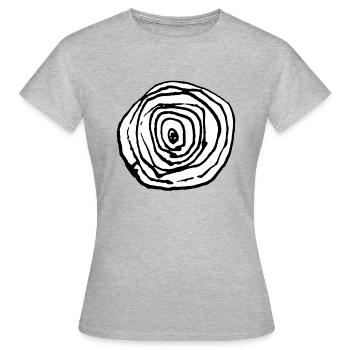 œil - T-shirt Femme - gris chiné - Devant - AI Model Female 172 dark (172cm)