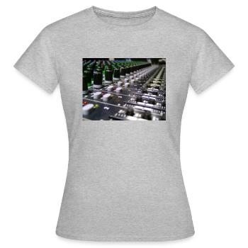 Mischpult Musicsound - Frauen T-Shirt - Grau meliert - Vorne - AI Model Female 172 dark (172cm)