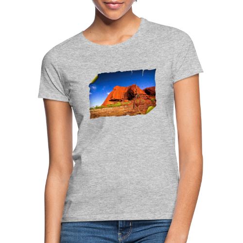 Australien: Roter Felsen auf Schatzkarte - Frauen T-Shirt
