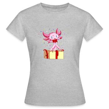 Axo'Time- Surprise - T-shirt Femme - gris chiné - Devant - AI Model Female 172 dark (172cm)