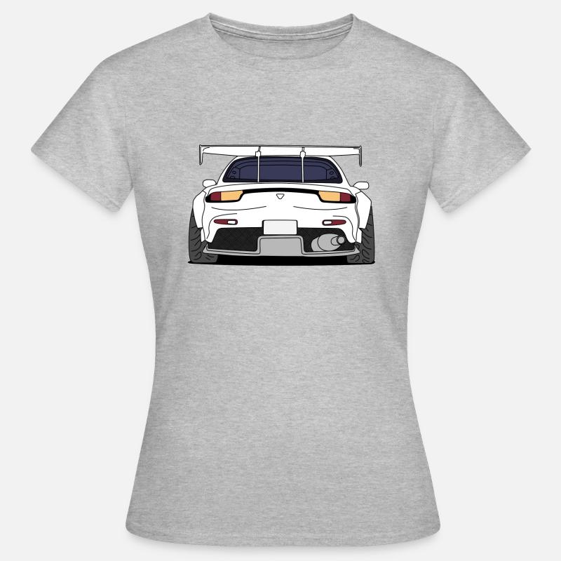 rx7rear white - Women's T-Shirt - heather grey