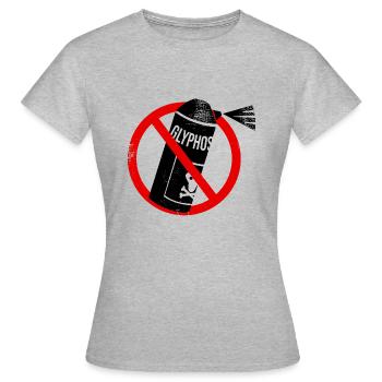 Stop Glyphosat - Frauen T-Shirt - Grau meliert - Vorne - AI Model Female 172 dark (172cm)
