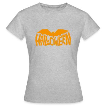 Fouet d’Halloween - T-shirt Femme - gris chiné - Devant - AI Model Female 172 dark (172cm)
